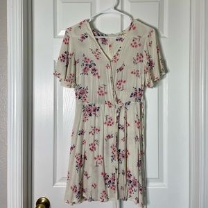 Rewind Cream Floral Dress